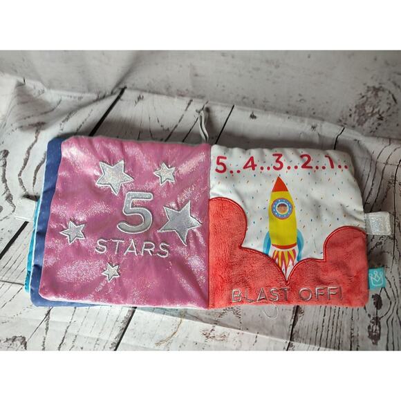 Manhattan Toy Space Themed Soft Baby Early Counting Book with Crinkle Paper - Picture 4 of 7